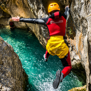 Salto en el Barranco de la Mela