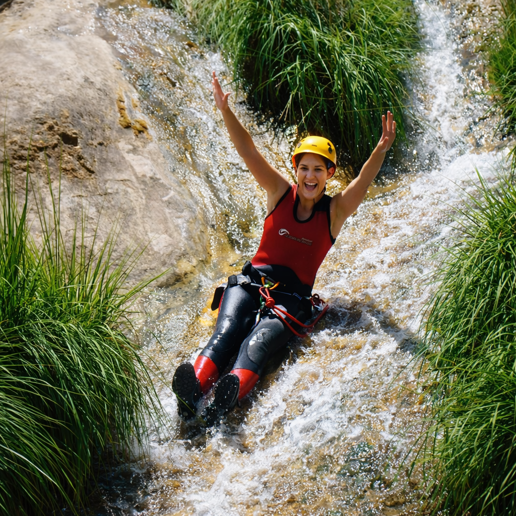 Toboganes naturales en Otonel