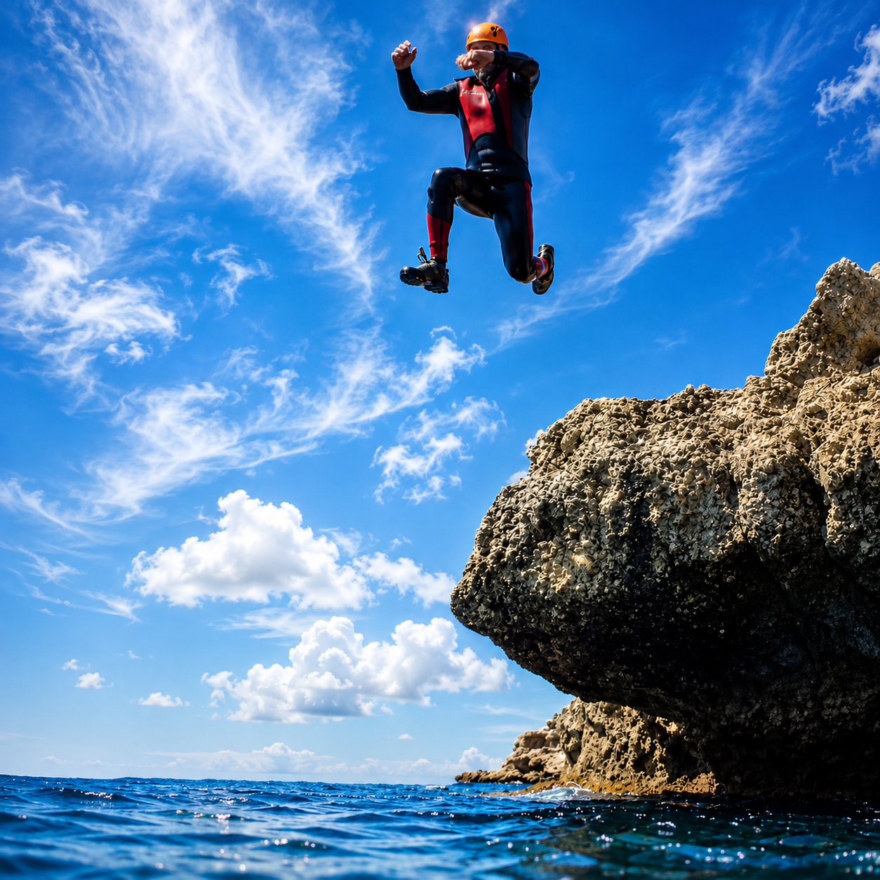 Salto de coasteering en Alicante