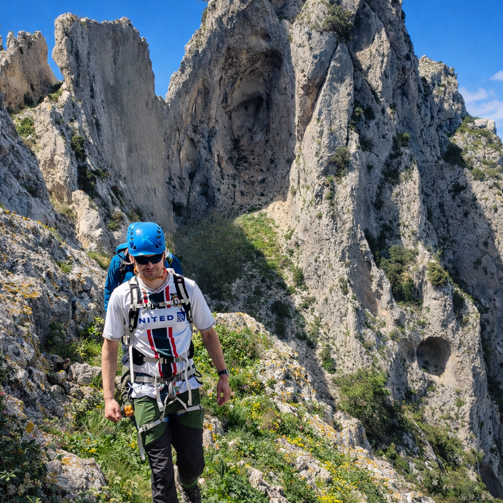 Guía en la arista de la Cresta de Bernia Guía en la arista de la Cresta de Bernia