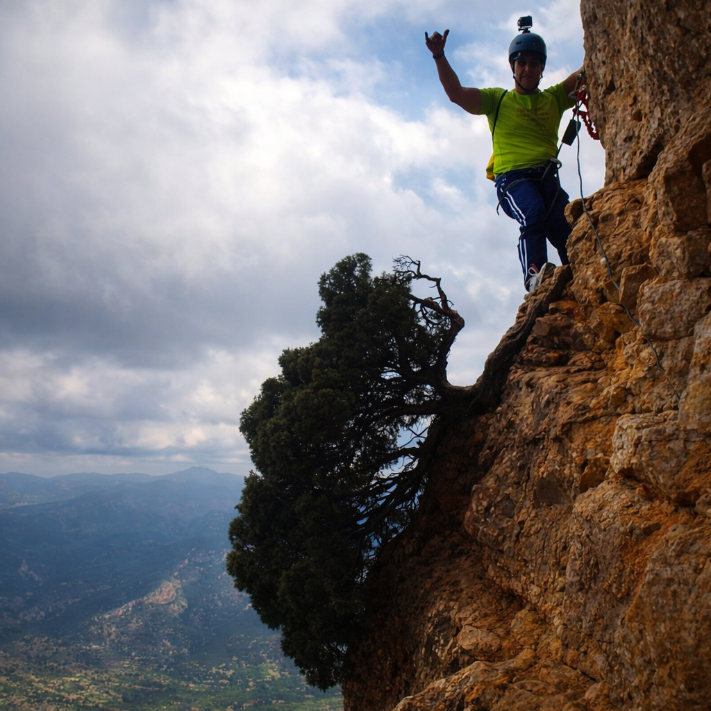 Vía ferrata del Cid Petrer vistas y altura
