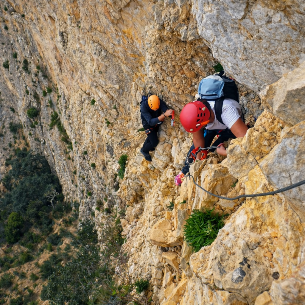 Paso aéreo vía ferrata del Cid Petrer