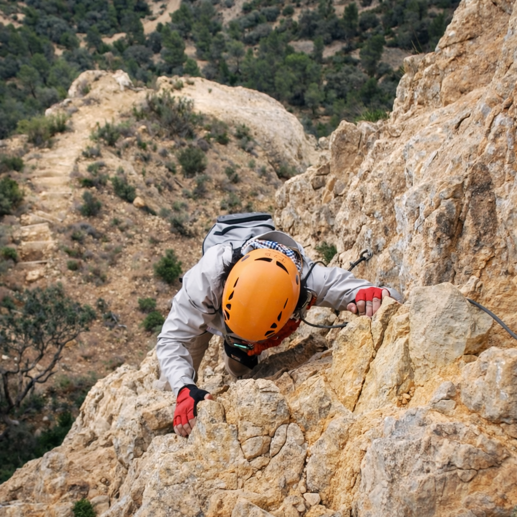 Progresión técnica vía ferrata del Cid Petrer