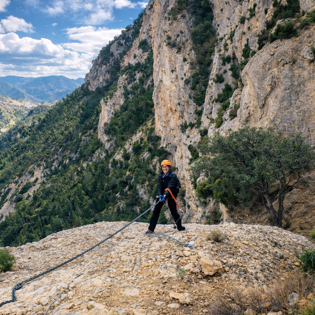 Vistas panorámicas ferrata del Cid Petrer