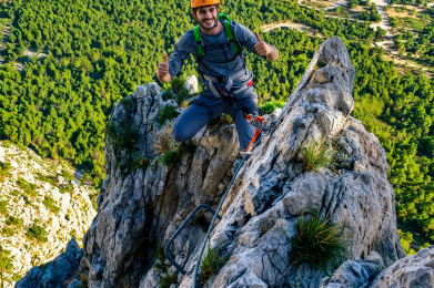 Vía ferrata del Ponoig en Polop