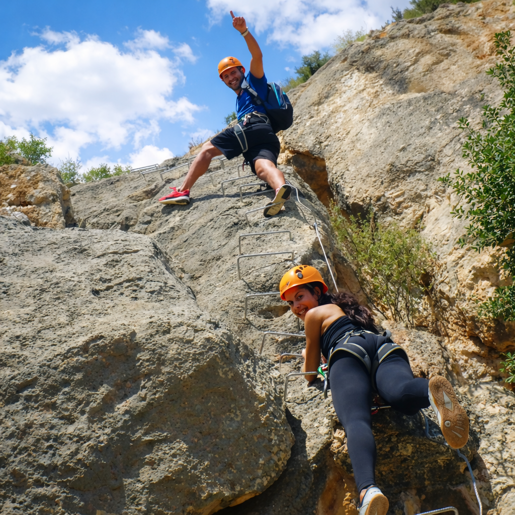 Ascenso vertical equipado en Relleu
