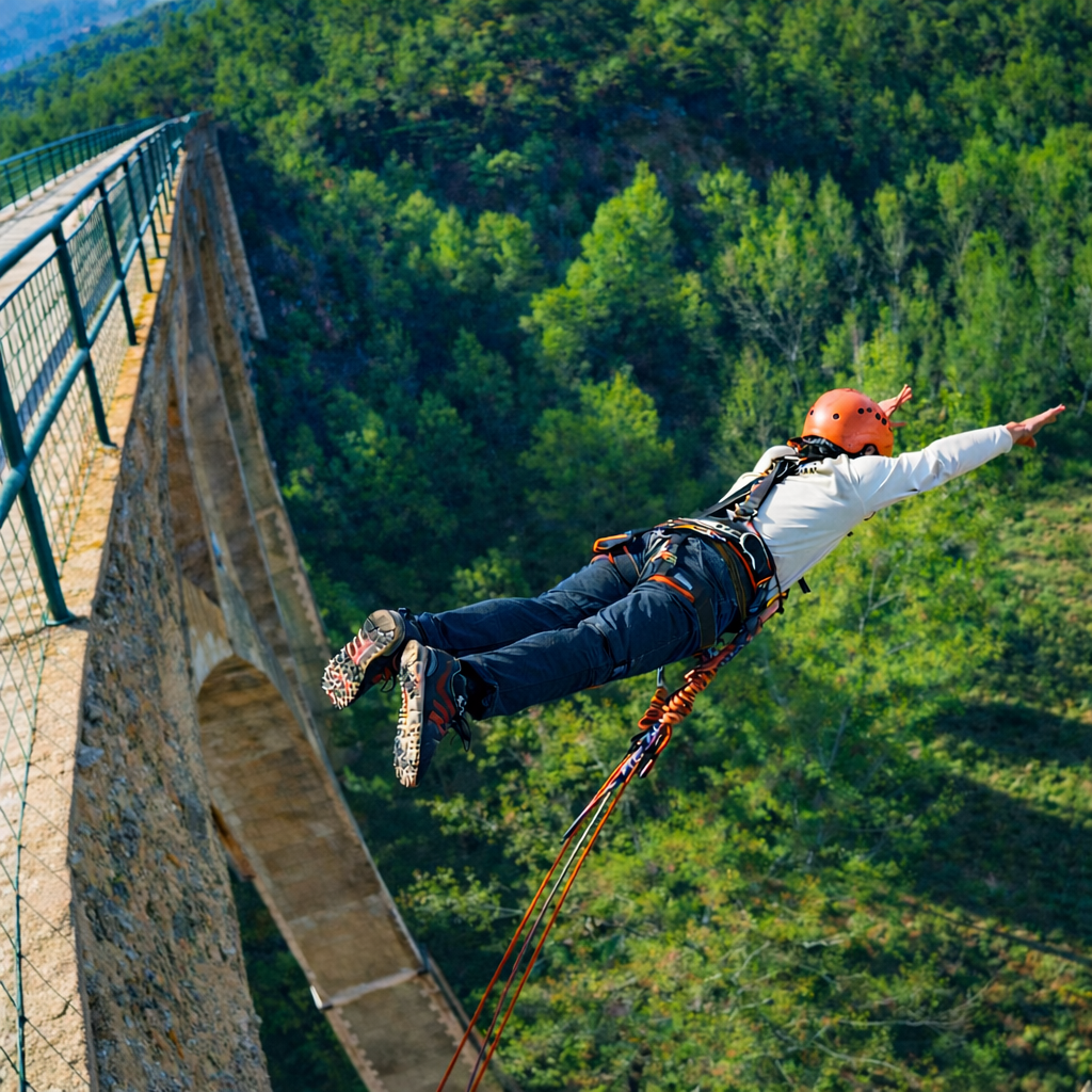 Salto de puenting en Alcoy