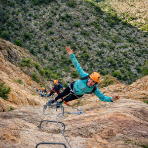 Tramo vertical de la Vía Ferrata de Redován Integral Tramo vertical de la Vía Ferrata de Redován Integral