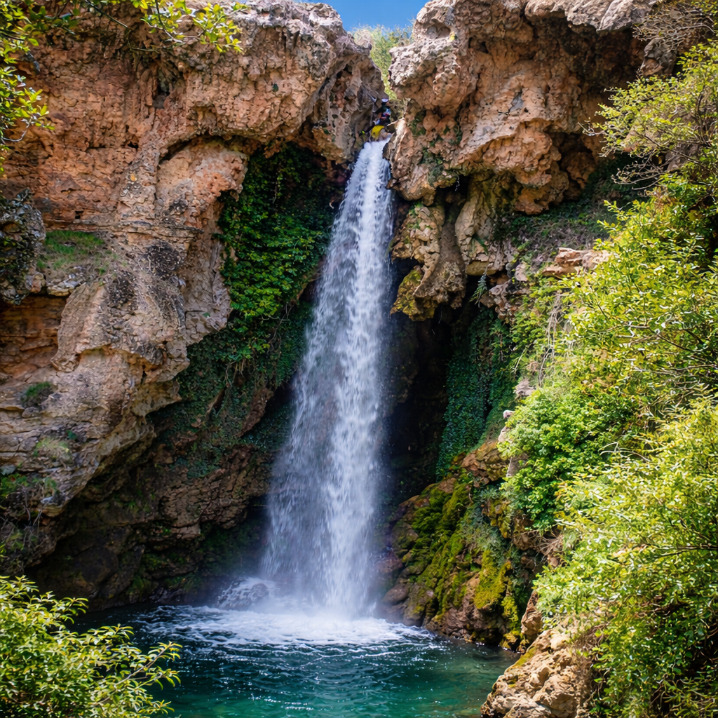 Cascada principal de Amanaderos Teruel