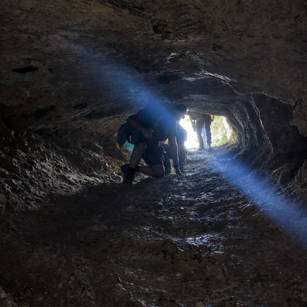 Interior del Forat de Bernia